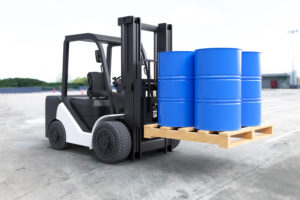forklift-truck-is-lifting-oil-barrels